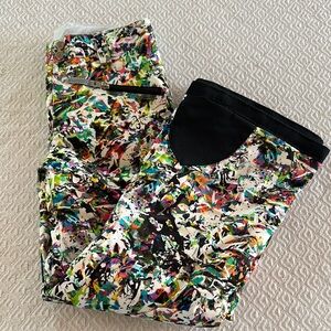 Spyder Brand Multicolored Girls Snowpants, Size 12